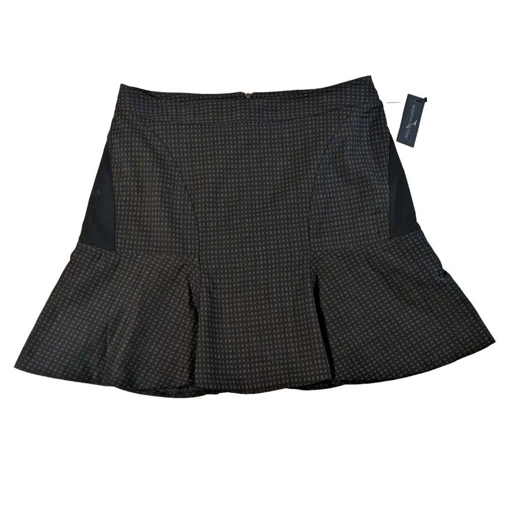 Worthington Women Skirt Black and Brown Sz 12
